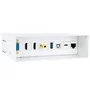 Nano Cable Caja Conexiones 10.35.0004 - VGA, 2x HDMI, Jack 3.5, USB-C 10G, USB 3.0, USB 2.0, RJ45 Cat.6A, Blanco